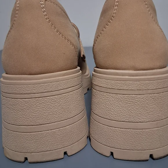 Jenn Ardor Beige Women's Chunky Loafers - Picture 5 of 6